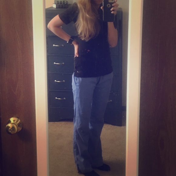 Cherokee Blue Scrub Bottoms - Picture 3 of 3